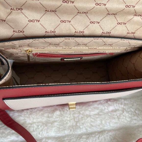 Brand New ALDO Cailla Logo Front Flap Designer Gold Chain Hot New Design - Picture 8 of 8